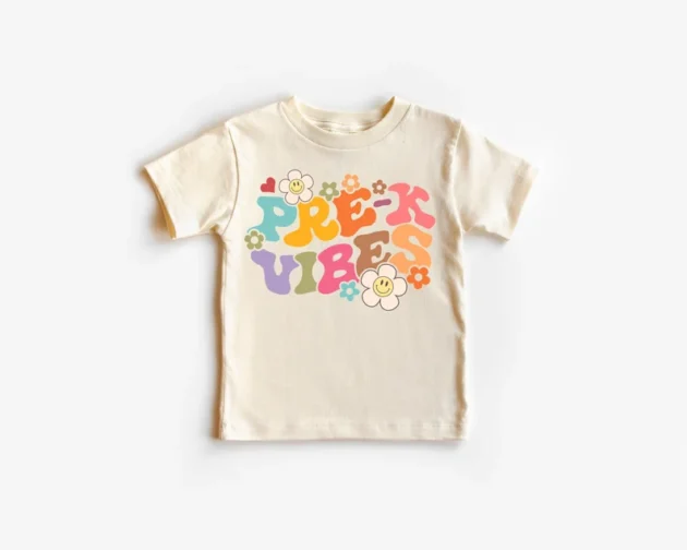 Retro PRE-K vibes back to school, teacher shirt, prek vibes shirt, 1st day of school shirt first day of school retro back to school