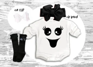 Spooky ghost baby Outfit, 1st birthday Halloween outfit girls , ghost bubble romper birthday party outfit, ghost sweatsuit baby