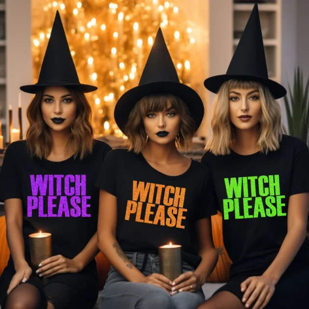 WITCH Please T-Shirt, Halloween Shirt, Fall Shirt, Unisex Halloween Witch tee, witch please sweatshirt