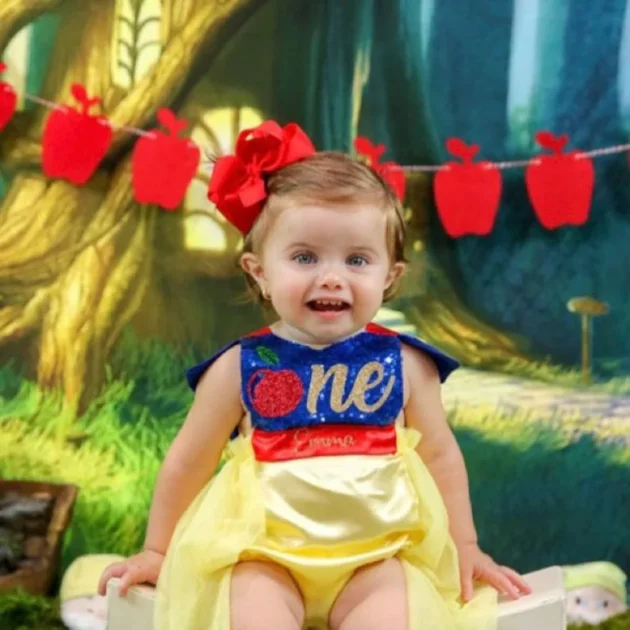 Snow White Birthday Romper Outfit, Snow White girls outfit,Snow White outfit,1st birthday girls outfit, Snow White tutu romper