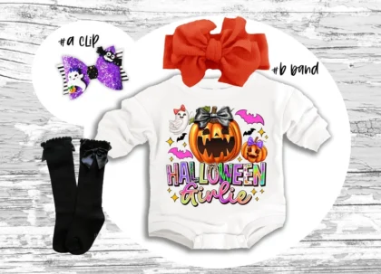 Halloween baby Outfit, Halloween Girlie super SOFT cozy warm sweatsuit Halloween baby girl Retro Halloween RETRO boo Romper